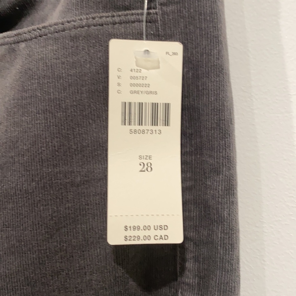 Final Sale 👀 No More Low Offers PAIGE HOXTON HIGH-RISE SLIM CORDUROY PANTS - Picture 8 of 13